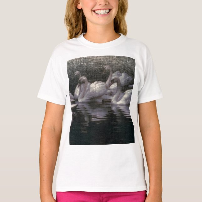 Camiseta Lago de Cisnes ao Luar (Frente)