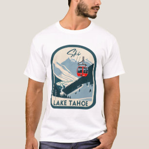 Camiseta Lago de Esqui Tahoe Retro Estilo Vintage Lago Taho