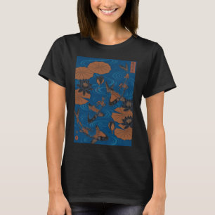 Camiseta Lago de Peixes Koi Japoneses Arte Ukiyo-e - Tradic