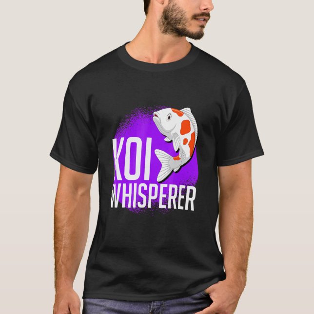 Camiseta Lago de Peixes Koi Murmurador (Frente)