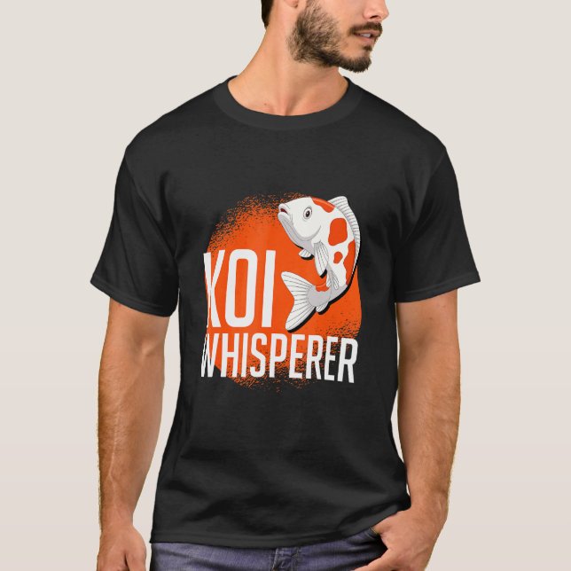 Camiseta Lago de Peixes Koi Murmurante (Frente)