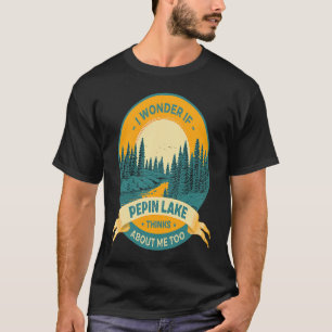 Camiseta Lago de Pepina "Camping Lake Vacing", Barco de pes
