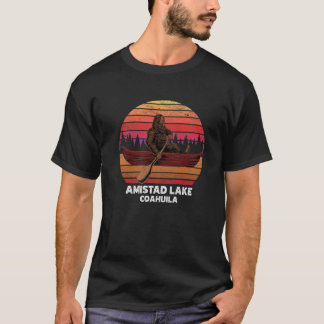 Camiseta Lago de Pesca Bigfoot Canoeing Amistad