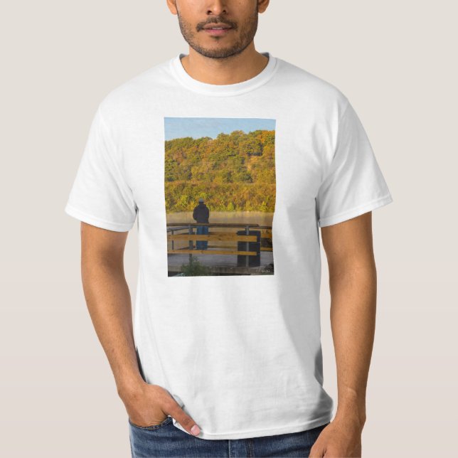 Camiseta Lago de Pesca do Outono Springfield (Frente)