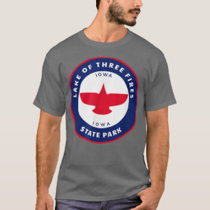 Camiseta Lago de Três Incêndios State Park Iowa IA Vacement