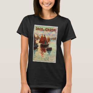 Camiseta Lago di Garda, Lago de Garda, Itália Viagem Antiga
