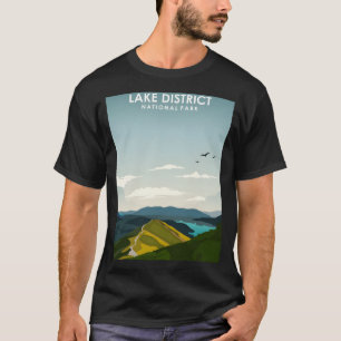 Camiseta Lago Distrito Parque Nacional Vintage Trave Minima