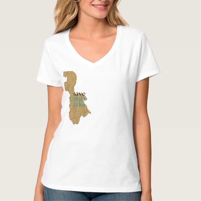 Camiseta lago do urmia (Frente)