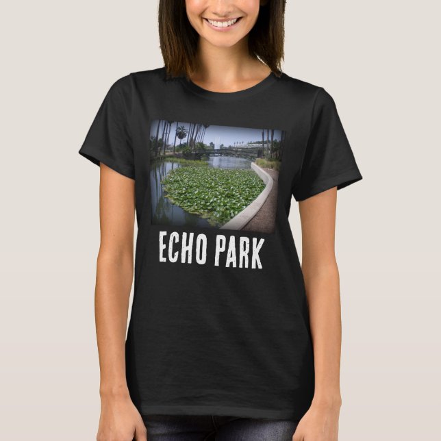 Camiseta Lago Echo Park em Los Angeles, Califórnia (Frente)