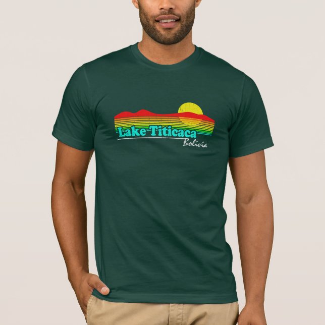Camiseta Lago engraçado Titicaca vintage (Frente)