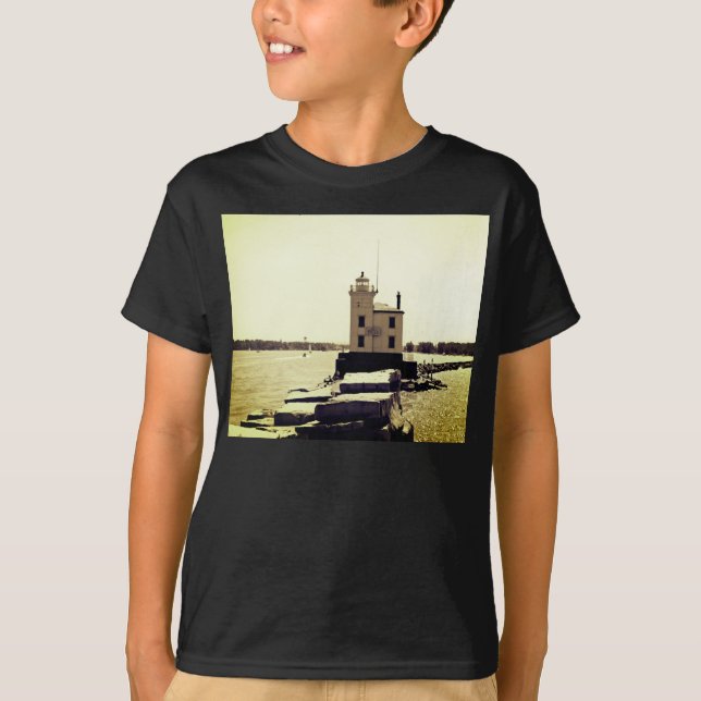 Camiseta Lago Erie Lighthouse (Frente)