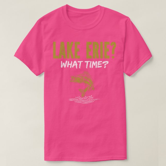 Camiseta Lago Erie Walleye Hunter (Frente do Design)