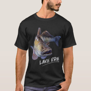 Camiseta Lago Erie Walleye Pescador T-Shirt