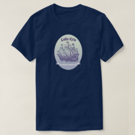Camiseta Lago ErieTall Ship para Compradas Novelty do Viage