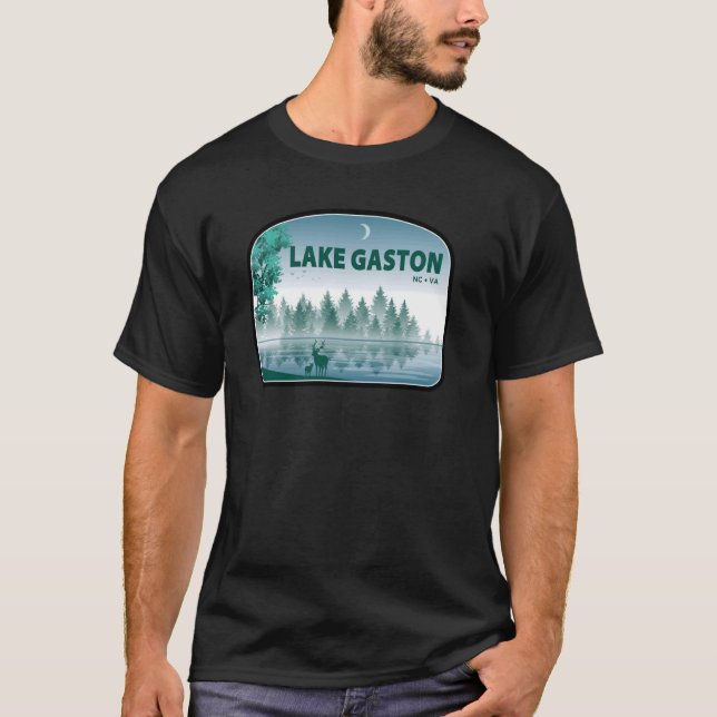Camiseta Lago Gaston North Carolina Virginia Deer (Frente)