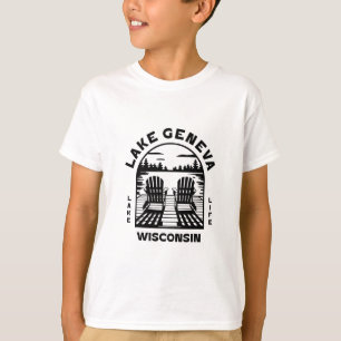 Camiseta Lago Genebra Wisconsin Outdoors Antigo 3