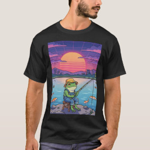 Camiseta Lago Glenville NC Pôr do Sol Retro