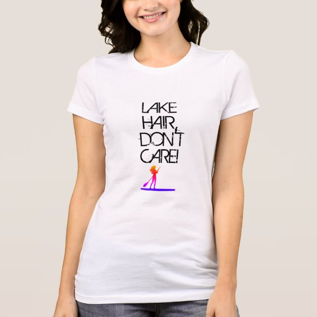 Camiseta Lago Hair, não se importe! (Frente)