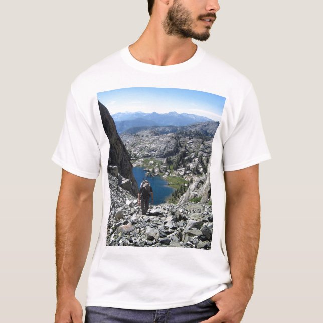 Camiseta Lago Holcomb - Ansel Adams Wilderness - Minarets (Frente)