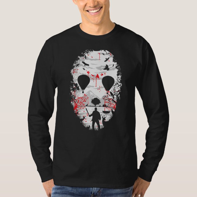 Camiseta Lago Horror Mask No Mar (Frente)