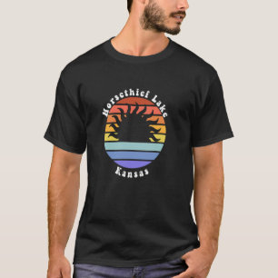 Camiseta Lago Horsethief Kansas KS Nascer do Sol Lembrança 