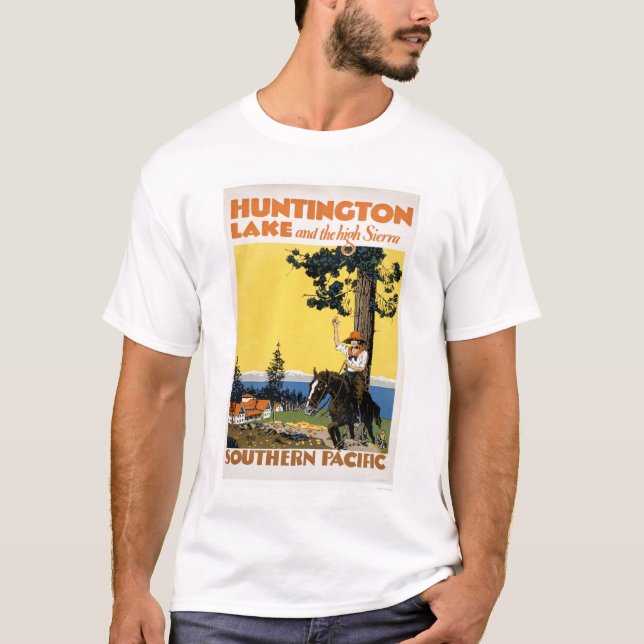 Camiseta Lago Huntington e as serras (Frente)