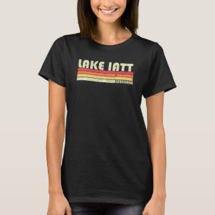Camiseta Lago Iatt Louisiana Engraçado Pesca Acampamento Ve