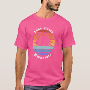 Camiseta Lago Itasca Minnesota MN Sunset Souvenir Vacation
