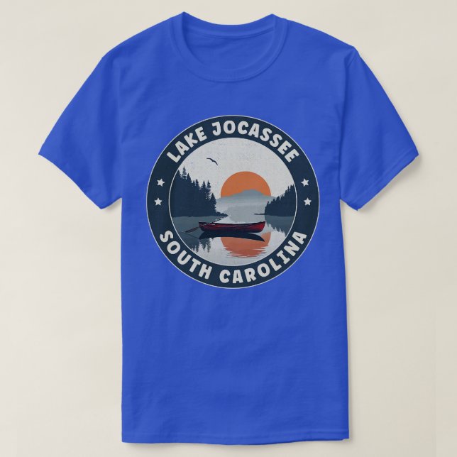 Camiseta Lago Jocsee South olina Sunset (Frente do Design)