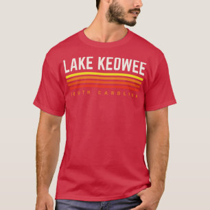Camiseta Lago Keowee South olina Retro Vintage Stripes
