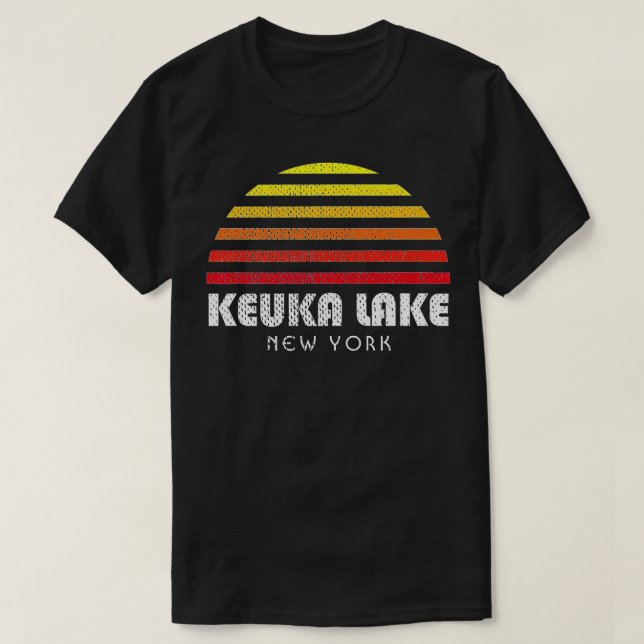 Camiseta Lago Keuka Sunset New York Keuka (Frente do Design)