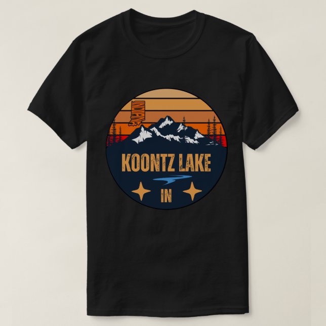 Camiseta Lago Koontz, Indiana (Frente do Design)