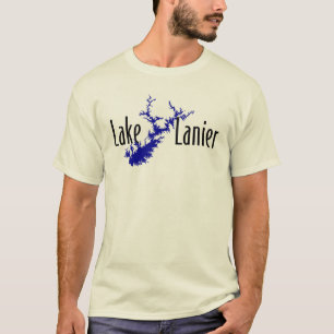 Camiseta Lago Lanier Silhueta do Lago Geórgia