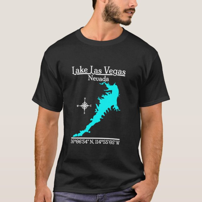 Camiseta Lago Las Vegas Nevada Long Sleeve T Shirt (Frente)
