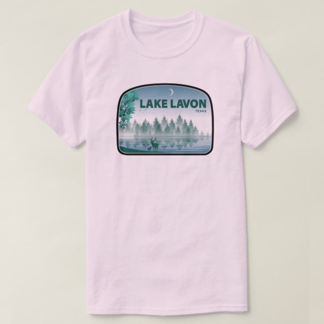 Camiseta Lago Lavon Texas Deer (Frente do Design)