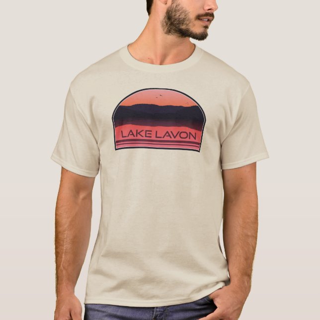 Camiseta Lago Lavon Texas Red Sunrise (Frente)
