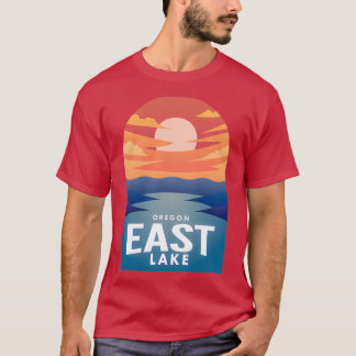 Camiseta Lago Leste OR Retro Sunset 1