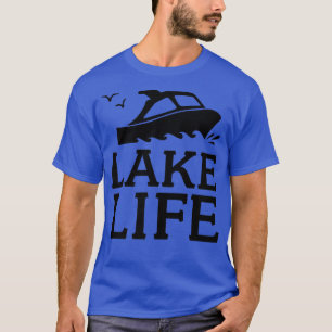 Camiseta Lago Life Barco Bass Campanha de Pesca Campanha de