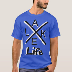 Camiseta Lago Life Funny Camping Prêmio de Pesca