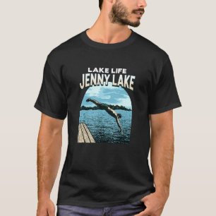 Camiseta Lago Life Jenny Lake Natação Wyoming Natação Nadad