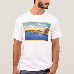 Camiseta Lago longo - beira-rio de Nápoles & baía da pens