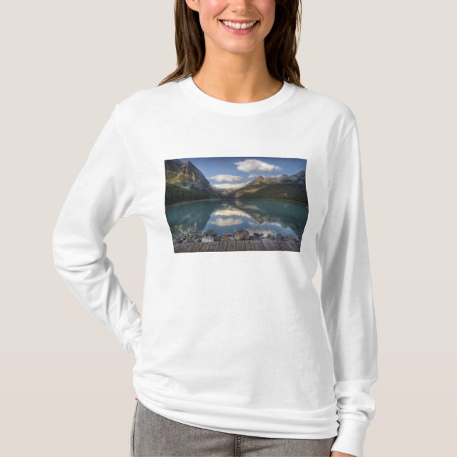 Camiseta Lago Louise ao nascer do sol, Banff National Park, (Frente)