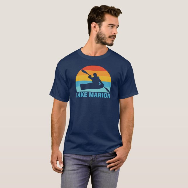 Camiseta Lago Marion South Carolina Kayak (Frente Completa)