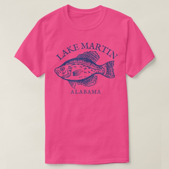 Camiseta Lago Martin AL Crappie (Frente do Design)