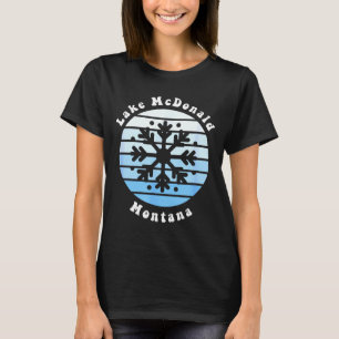 Camiseta Lago mcdonald montana floco de neve natal inverno
