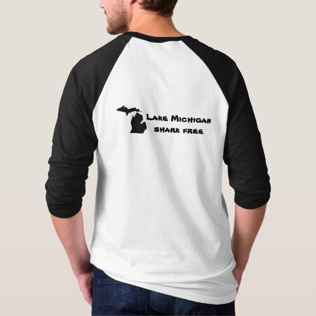 Camiseta Lago Michigan - sem tubarões (Verso)