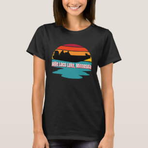 Camiseta Lago Mille Lacs Minnesota Barco de Róbalo Pesca Es