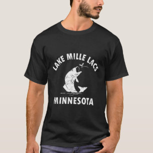 Camiseta Lago Mille Lacs Pesca Hoodie Bass Pescador Present