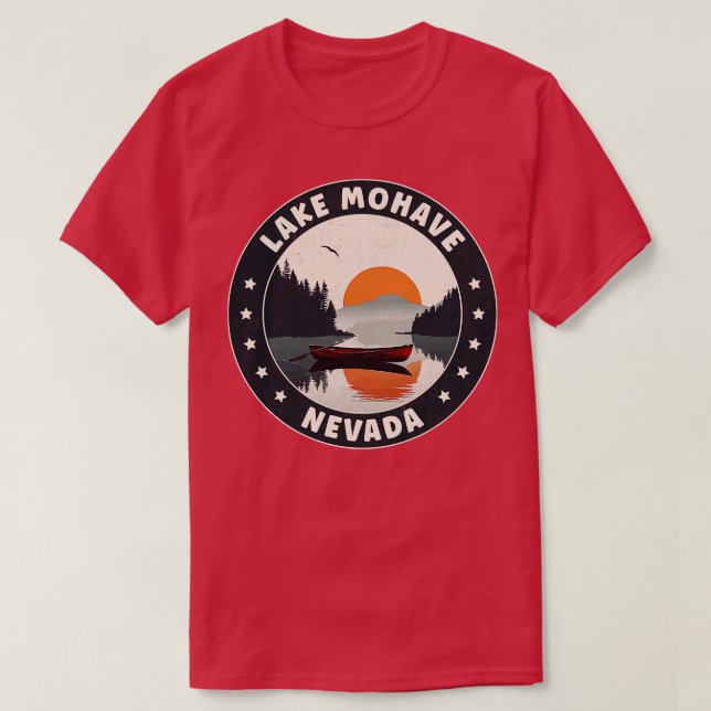 Camiseta Lago Mohave Nevada Sunset (Frente do Design)