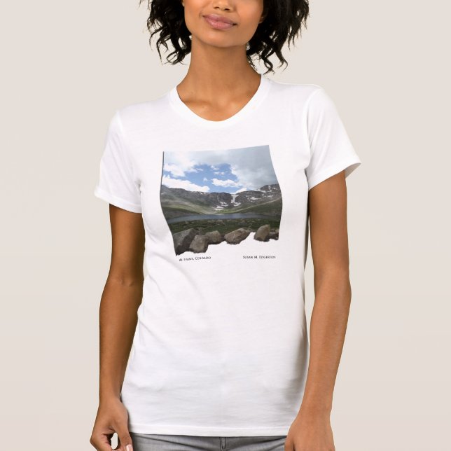 Camiseta Lago mountain em Mt. Evans em Colorado (Frente)